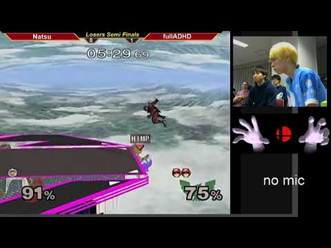 MasterHand 45 SSBM -Losers Semi Finals- Natsu(Ice Climbers) vs. Full ADHD(C.Falcon)