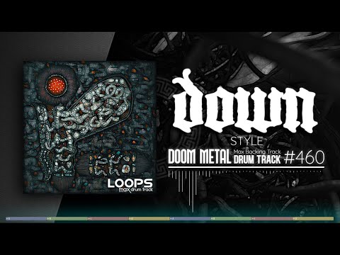 Doom Metal Drum Track / Down Style / 100 bpm