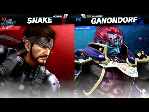 WNF 4.10 - Armando (Snake) vs Meepenator (Ganondorf) Losers Quarters - Smash Ultimate