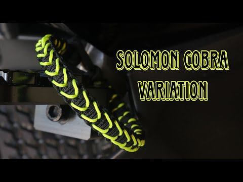 HOW TO MAKE SOLOMON COBRA VARIATION PARACORD BRACELET, EASY PARACORD TUTORIAL, DIY.