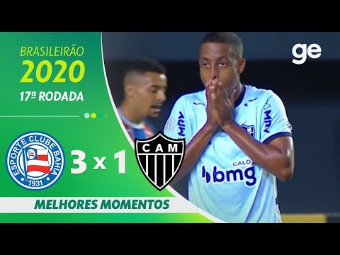 BAHIA 3 X 1 ATLÉTICO-MG | MELHORES MOMENTOS | 17ª RODADA BRASILEIRÃO 2020 | ge.globo