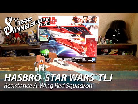 Review HASBRO Star Wars TLJ - Resistance A-Wing Red Squadron - Unboxing deutsch