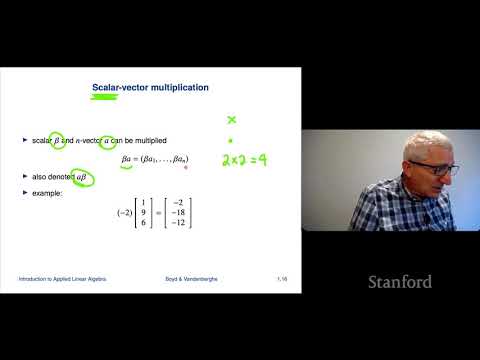 Stanford ENGR108 Introduction to Applied Linear Algebra | 2020 | Lecture 1 Introduction
