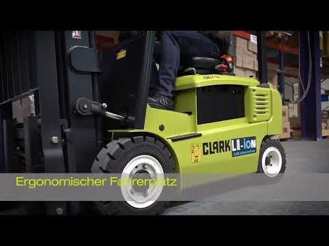 CLARK Elektro Gabelstapler Produktvideo GTX GEX16 20s mit Li Ion Batterie DE