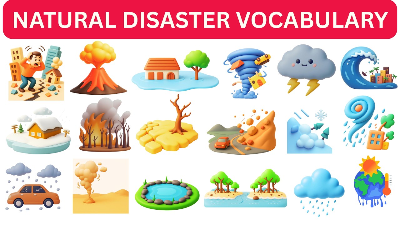 20 Natural Disaster Names Vocabulary in English | Learn About Different Types of Natural Disasters