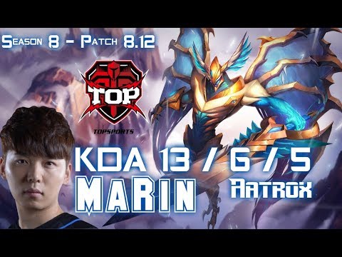 TOP MaRin AATROX vs FIORA Top - Patch 8.12 KR Ranked