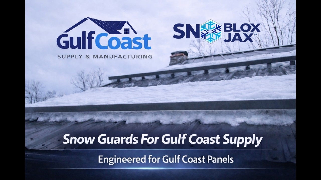 Snow Guards for Gulf Coast Metal Roof Panels