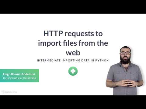 Python Tutorial Http Requests To Import Files From The Web