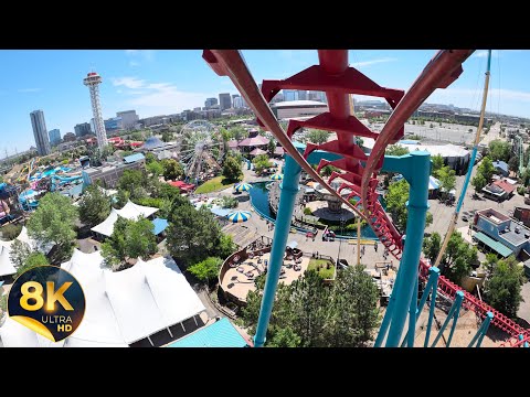 On-ride point of view of Mind Eraser