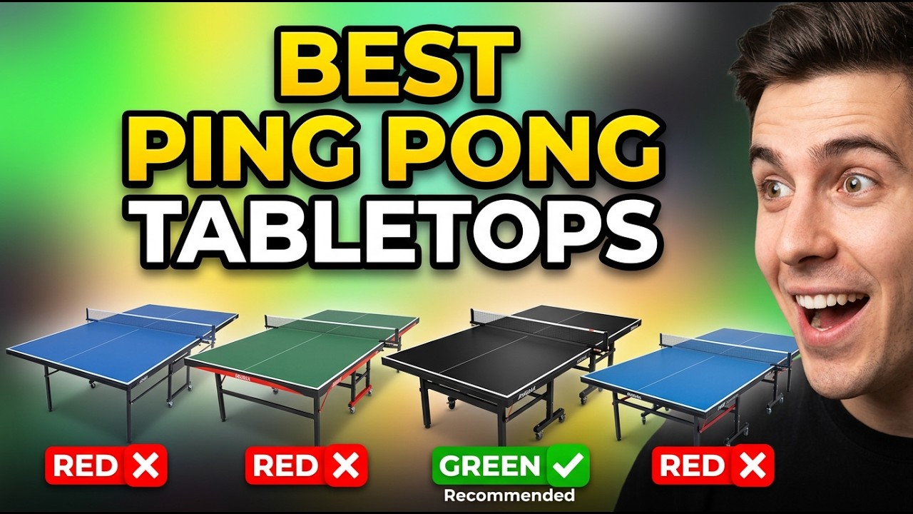 ✅Stop Buying Full Tables! Best Ping Pong Tabletops for Your Home