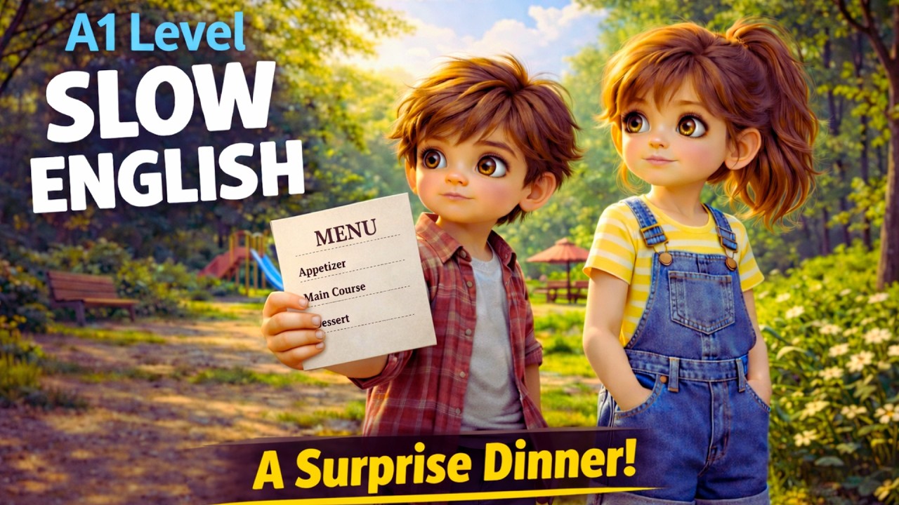 Learn English Through Story  A Surprise Dinner  English Listening Practice for Beginner Slow English