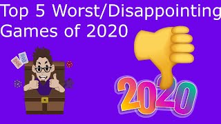 Top 5 Worst/Disappointing Games of 2020