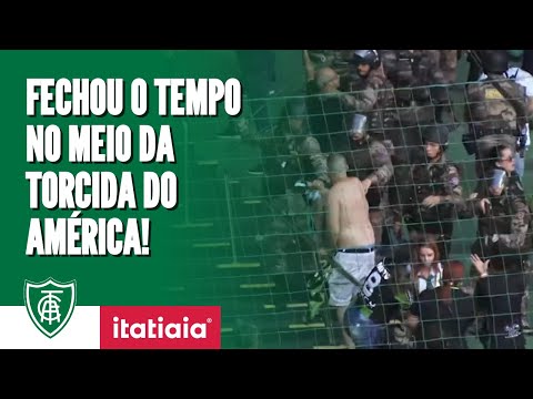 FECHOU O TEMPO! VEJA IMAGENS DA CONFUSÃO NA TORCIDA DO AMÉRICA!