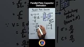 Parallel Plate Capacitor Derivation | Capacitance Class 12 #physics #cbse #boardexam #ncert