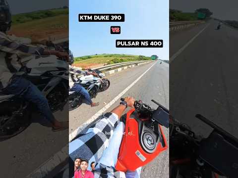 KTM Duke 39T vs Pulsar ns 400 #duke390 #rider 🕷️