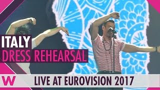 Italy: Francesco Gabbani &quot;Occidentali&#39;s Karma&quot; grand final dress rehearsal @ Eurovision 2017
