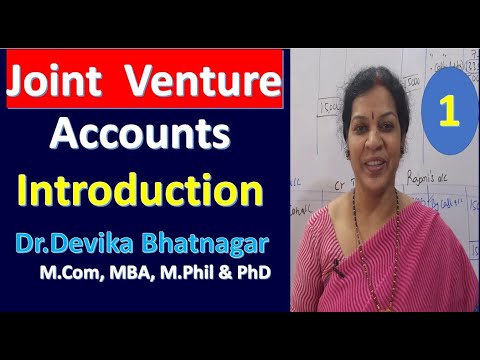 1 Joint Venture Accounts Introduction