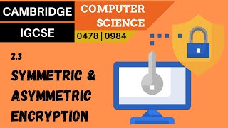 24. CAMBRIDGE IGCSE (0478-0984) 2.3 Symmetric and asymmetric encryption