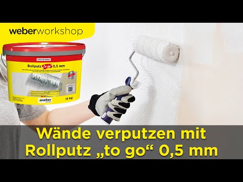 Rollputz im Wand- oder Deckenbereich verarbeiten | WeberWorkshop