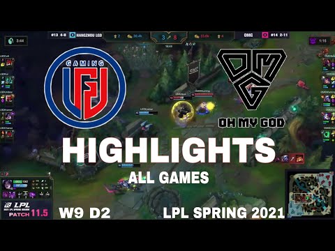 Highlight LGD vs OMG All Game LPL Spring 2021 LPL Mùa Xuân 2021 LGD Gaming vs Oh My God