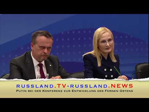 Putin bei der Konferenz zur Entwicklung des Fernen Ostens