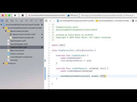 ScrollView in ViewController from XIB - SWIFT 5 - iOS