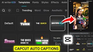 Capcut Automatic Captions Generator | How To Generate Auto Captions In Capcut | Capcut Captions Edit