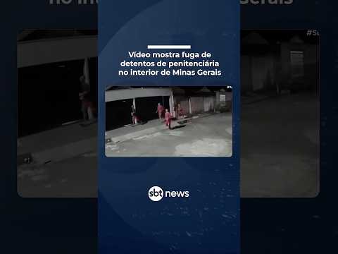 Detentos são flagrados andando pelas ruas de Formiga (MG) após fuga de presídio | #SBTBrasil