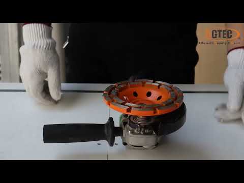 BGTEC Double Row Diamond Surface Grinding Cup Wheel for Concrete Masonry Granite Marble