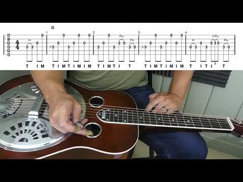 "Bluegrass Blues" | G Minor Pentatonic Dobro Lesson PREVIEW