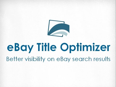 eBay Title Optimizer Tool - Improve eBay Item Title Keywords