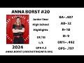 Anna Borst 2024 - Junior Year Softball Highlights