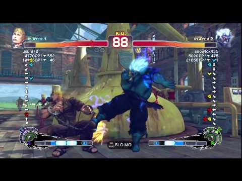 SSF4 AE Ver. 2012: usuni72 [Cody] vs. snowfox435 [Oni] - PSN Ranked Match