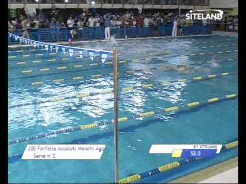 Serie 2 dei 200 Farfalla  Assoluti Maschi Agonisti -  Meeting di Halloween 8  Trofeo citta' di Rosa