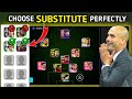 How to set substitution in efootball | how to choose substitution perfectly | formation