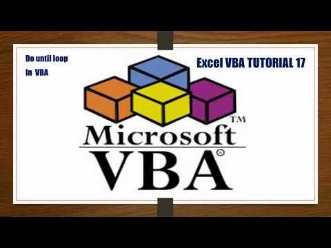 Vba Tutorial 17 Do Until Loop Do Loop Until In Vba Difference Between While And Until Loop