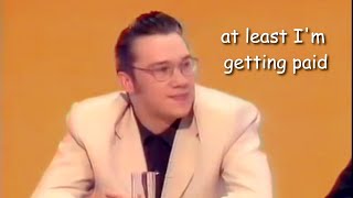 mark lamarr having a jolly time on shooting stars