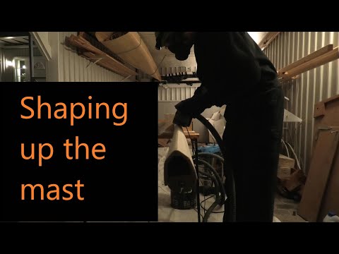Shaping a divisible hollow mast for my Catamaran #211