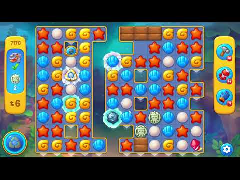 Fishdom 7170 Level 15 moves + 💥