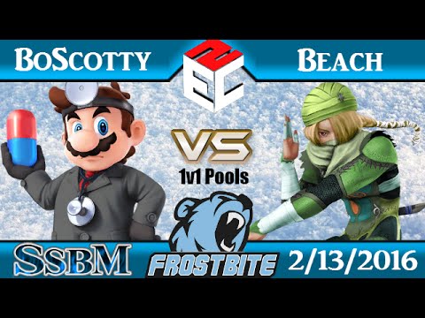Frostbite SSBM - BoScotty (Doc) vs Beach (Sheik) Pools