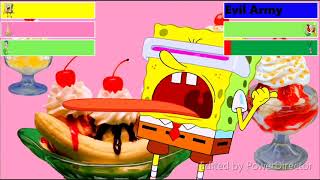 The SpongeBob SquarePants Movie (2004) Final Battle with healthbars (Edited By @kobewhitley )