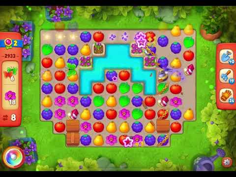 GardenScapes Level 2933 no boosters (17 moves)