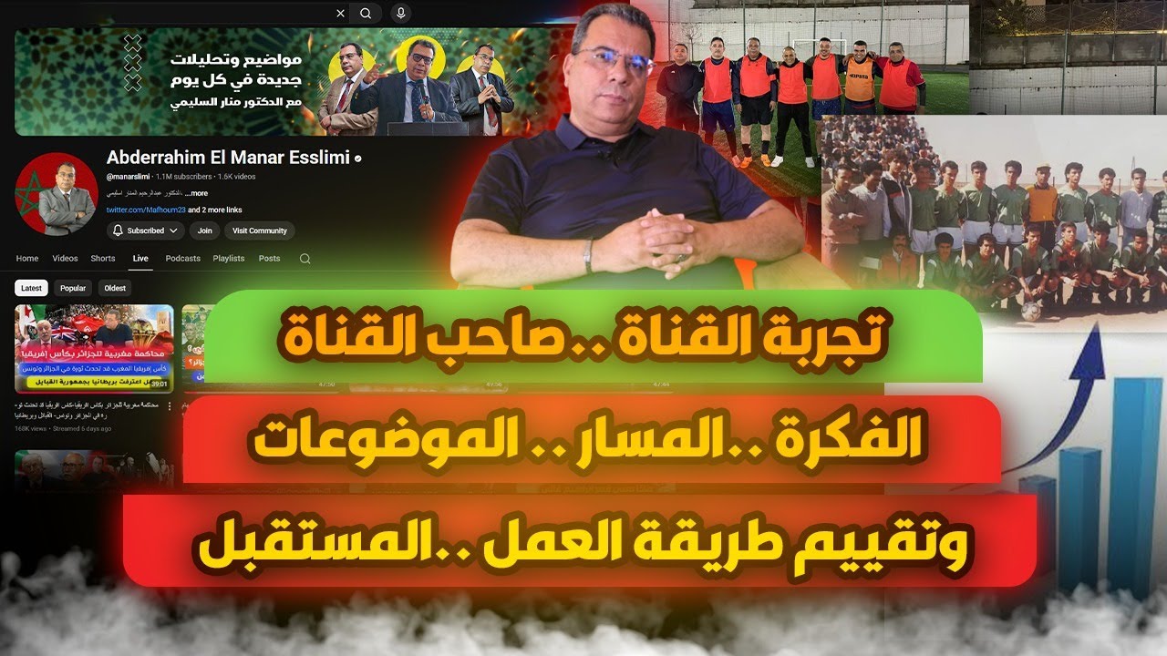 تجربة القناة -صاحب القناة-الفكر -المسار-الموضوعات-تقييم طريقة العمل-المستقبل