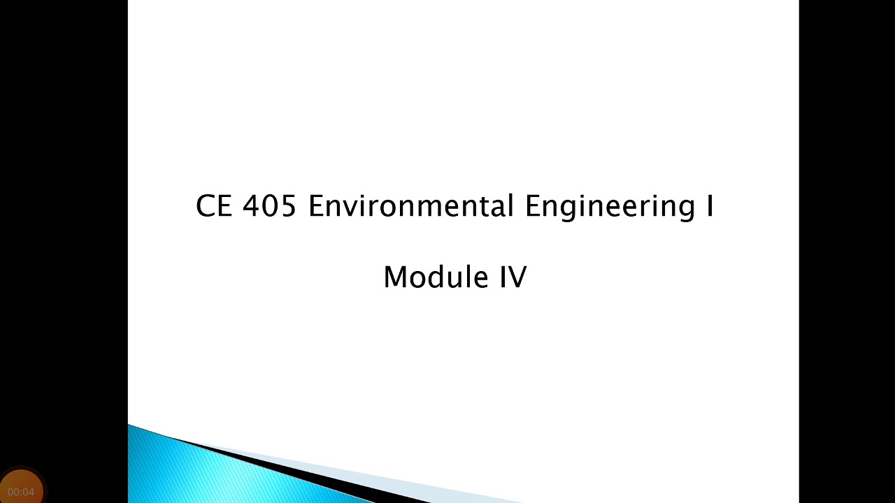 CE 405 | Environmental Engineering I | Rapid sand filter-  Working and Backwashing