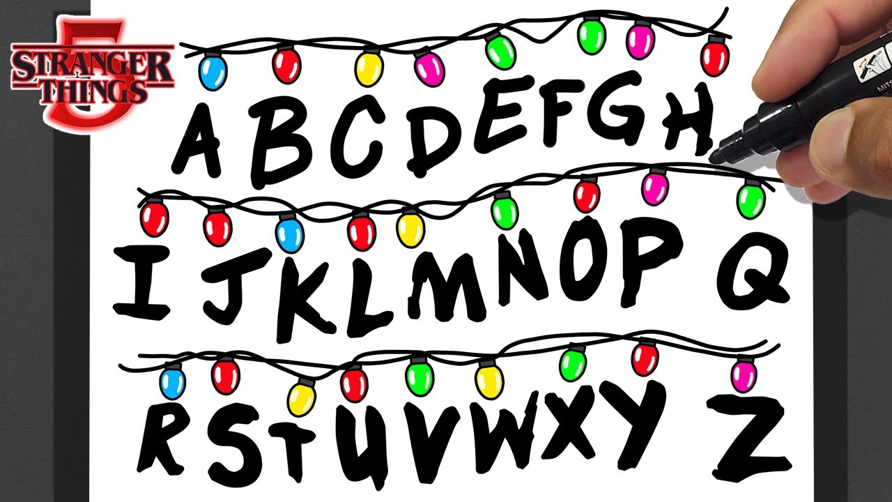 How To Draw ALPHABET Stranger Things - EASY Tutorial