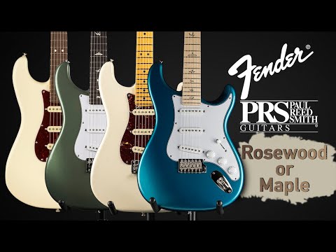4 Strats: Fender American Pro II Stratocaster vs PRS Silver Sky - Maple vs Rosewood NO TALKING