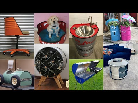 50+ unique DIY ideas from Metal  Gallon Oil Drums/barrels | upcycle | metal furniture | art