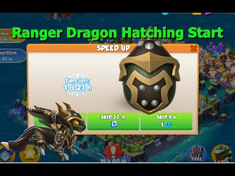 Ranger Dragon Hatching Start-Dragon Mania Legends | Dragon of the Month | DML