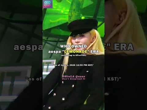 Who owned aeapa \LEMONADE\ Era? #shorts #aespa #LEMONADE #Karina #Giselle #Winter #Ningning