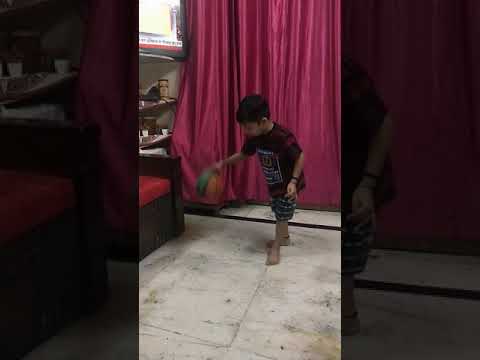 Play Basketball with Little Saiansh 🌈 #saianshcc #saianshritu #risingbachcha #shorts #reel